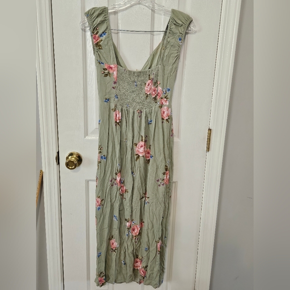 Altar'd State Green Sleeveless Sundress Sweetheart Neckline Small - Picture 5 of 5